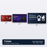 Nikashi Digital Signage Display in 3 sizes: 32, 43 and 55 inch