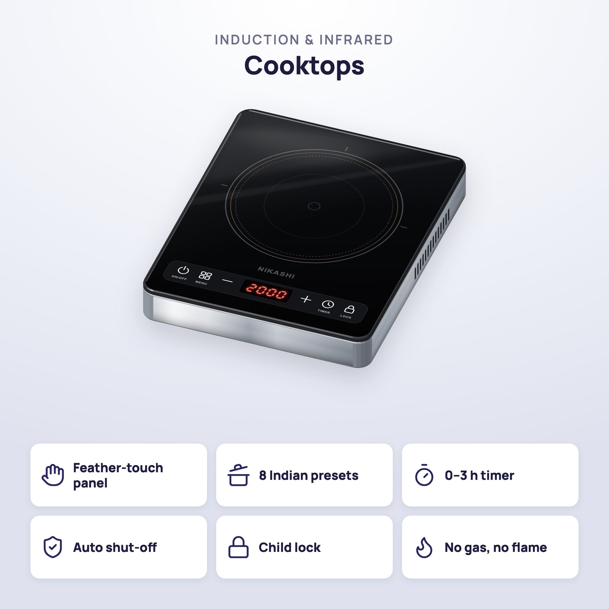 Nikashi Cooktops Infrared 2500 (NK-IR2500)