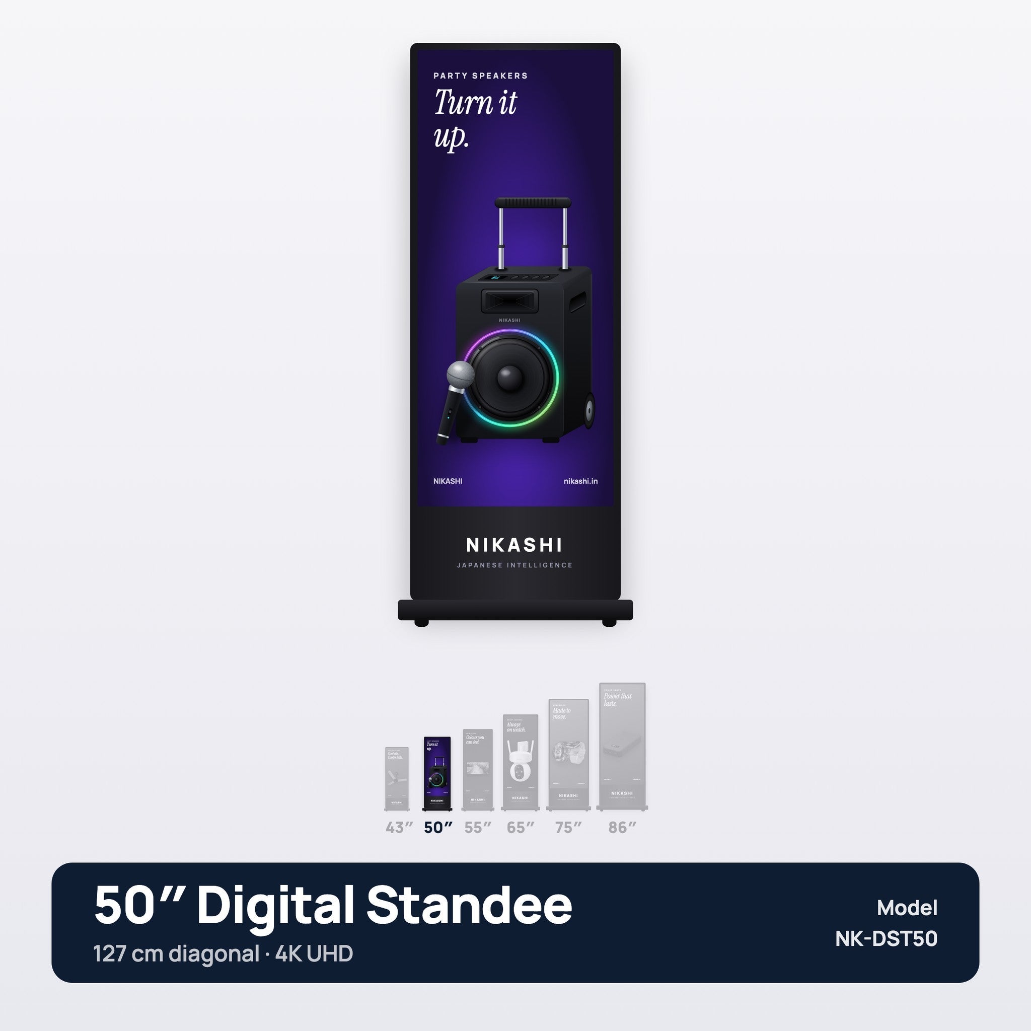 Nikashi Digital Standee 50 inch