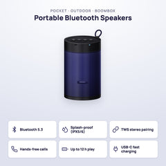 Nikashi Portable Bluetooth Speakers