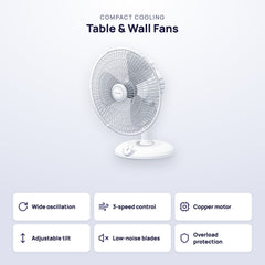 Nikashi Table & Wall Fans Wall 400 (NK-WF400)