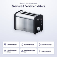 Nikashi Toasters & Sandwich Makers Grill sandwich 4 (NK-SG1000)