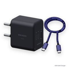 Nikashi 65W GaN 3-Port Fast Charger (NK-WC65)