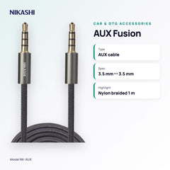 Nikashi AUX Fusion Cable (NK-AUX) key specifications
