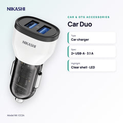 Nikashi Car Duo Charger (NK-CC24) key specifications