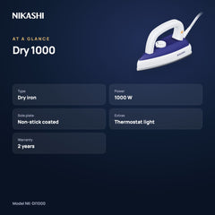 Nikashi Dry 1000 Iron (NK-DI1000) at a glance
