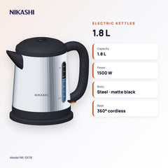 Nikashi 1.8 L Electric Kettle (NK-EK18) key specifications