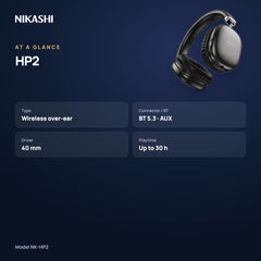 Nikashi HP2 Wireless Headphones (NK-HP2) at a glance