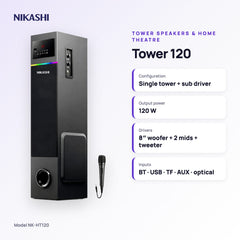 Nikashi Tower 120 Speaker (NK-HT120) key specifications