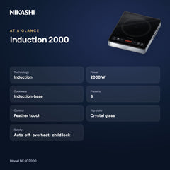 Nikashi Induction 2000 Cooktop (NK-IC2000) at a glance