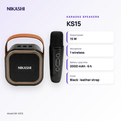 Nikashi KS15 Karaoke Speaker (NK-KS15) key specifications