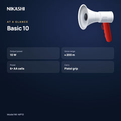 Nikashi Basic 10 Megaphone (NK-MP10) at a glance