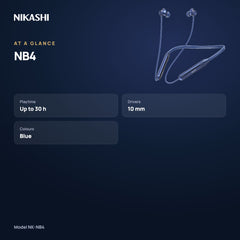 Nikashi NB4 Bluetooth Neckband (NK-NB4) at a glance