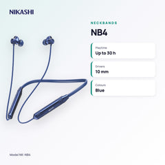 Nikashi NB4 Bluetooth Neckband (NK-NB4) key specifications