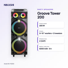Nikashi Groove Tower 200 Party Speaker (NK-PS200) key specifications