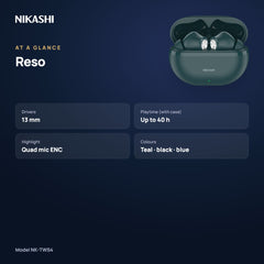 Nikashi Reso TWS Earbuds (NK-TWS4) at a glance