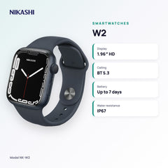 Nikashi W2 Smartwatch (NK-W2) key specifications